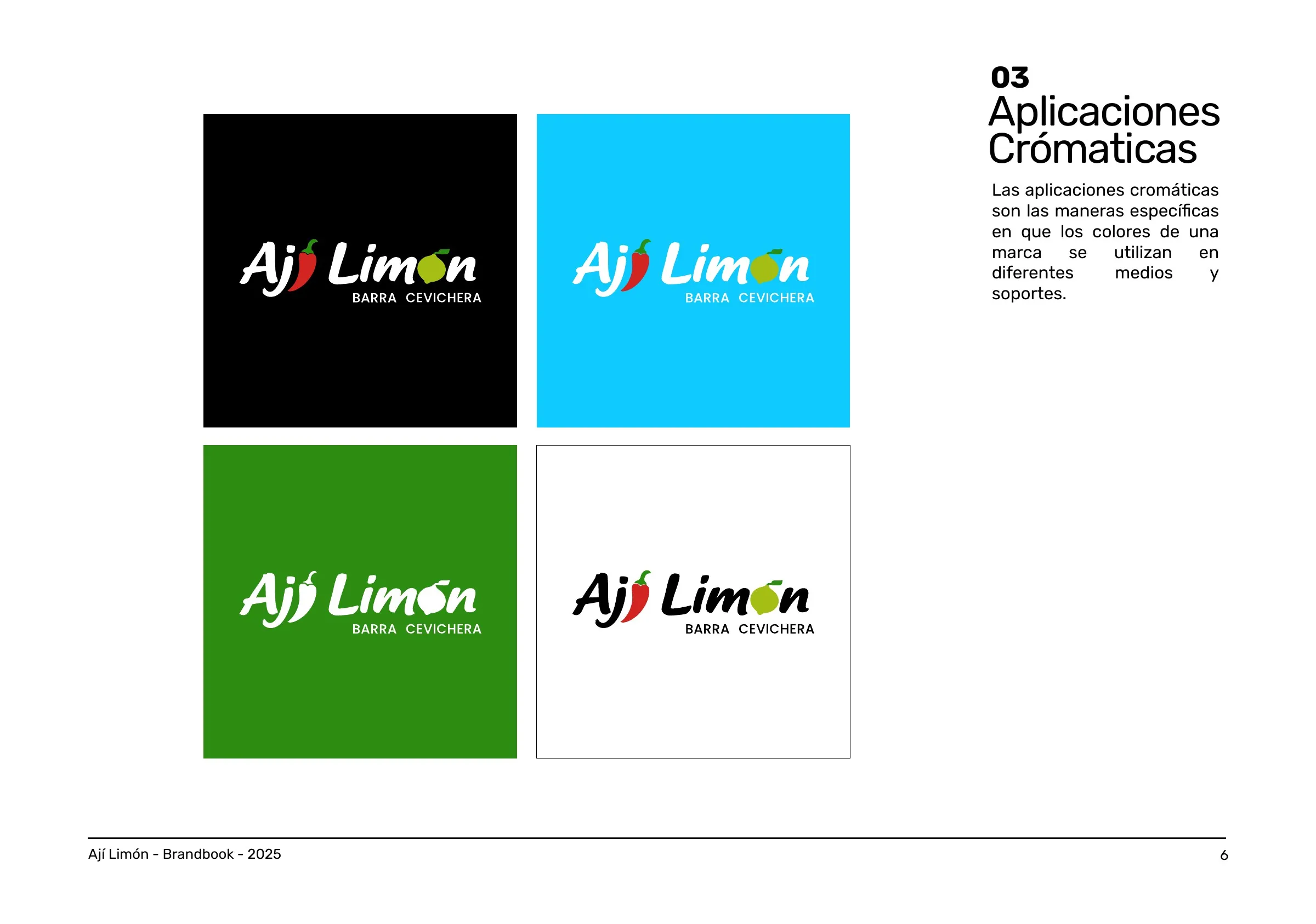 Ají Limón · aplicación de marca 2