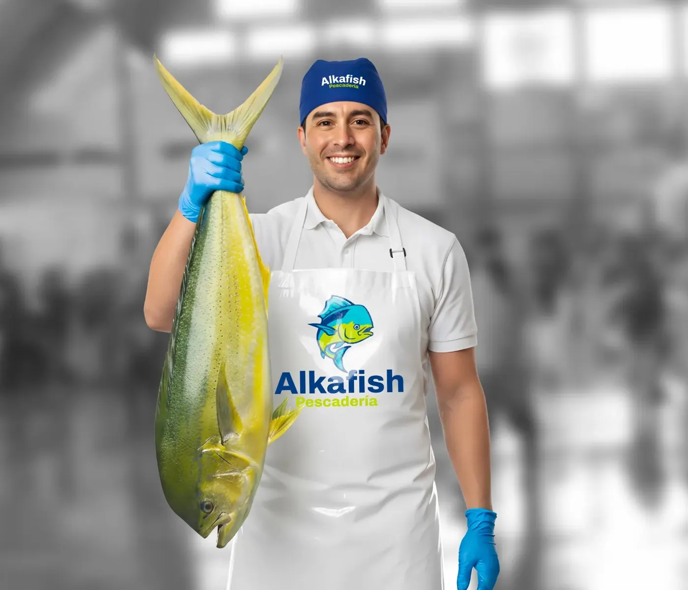 Alcafish · aplicación de marca 2