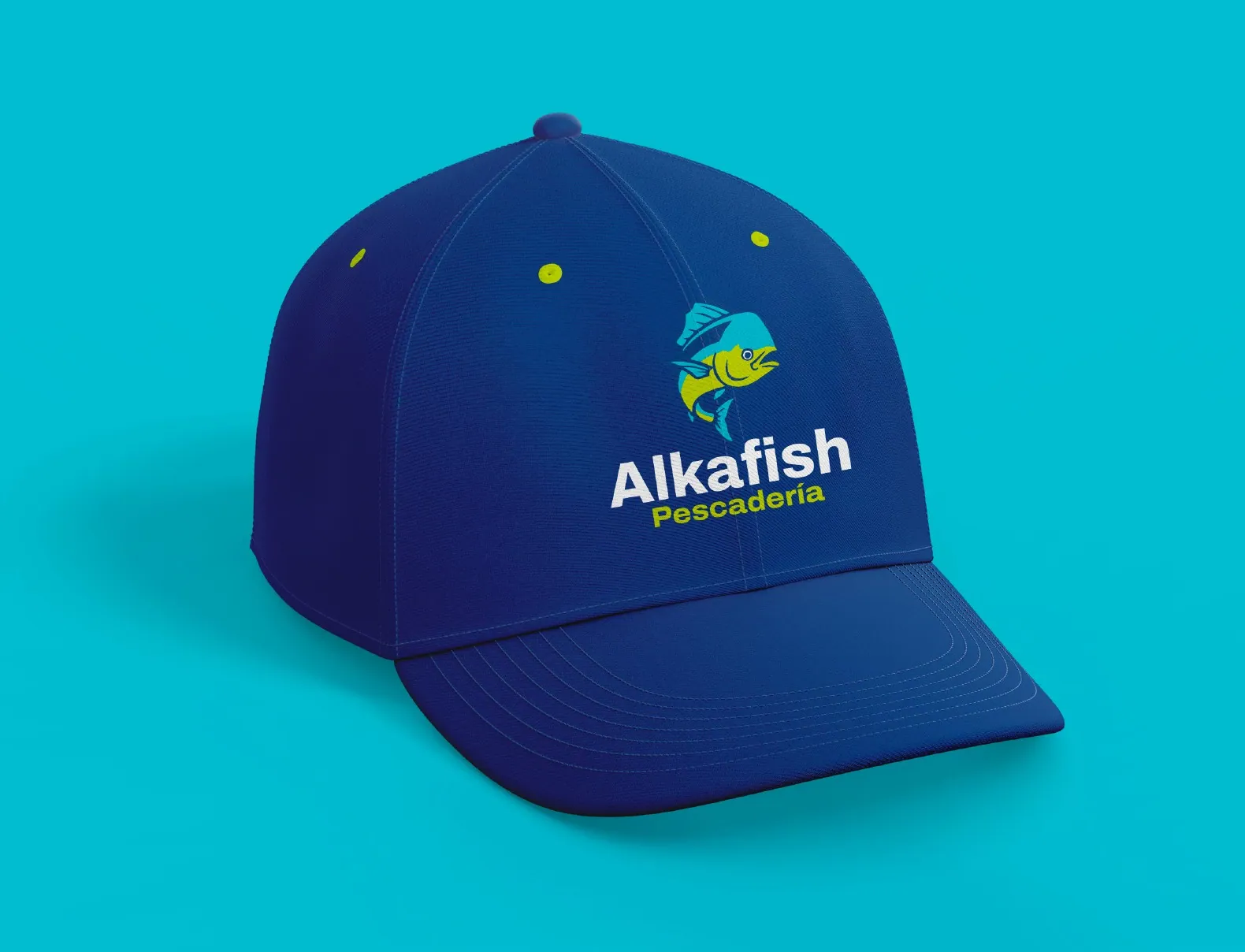 Alcafish · aplicación de marca 3
