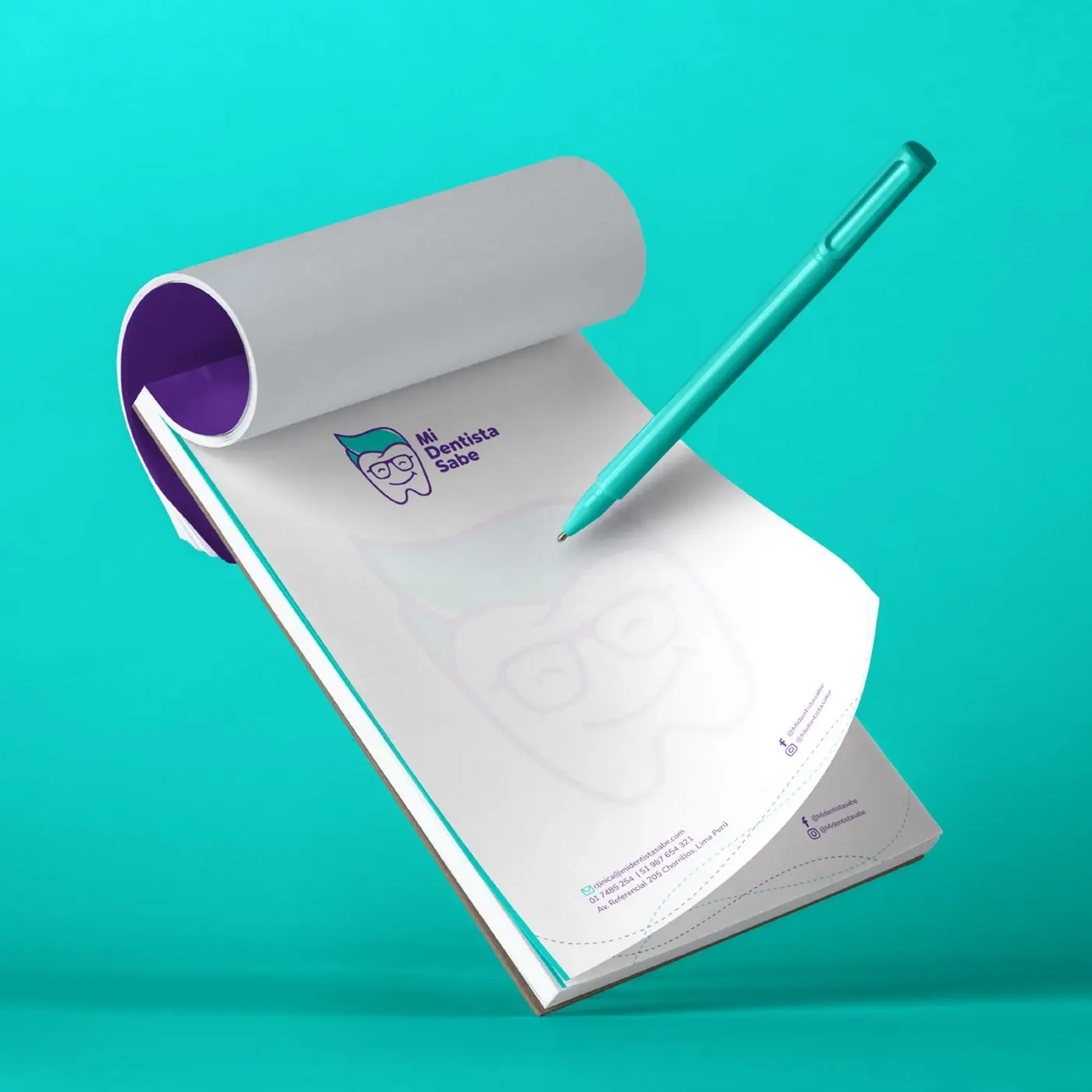 Mi Dentista Sabe · brand application 1