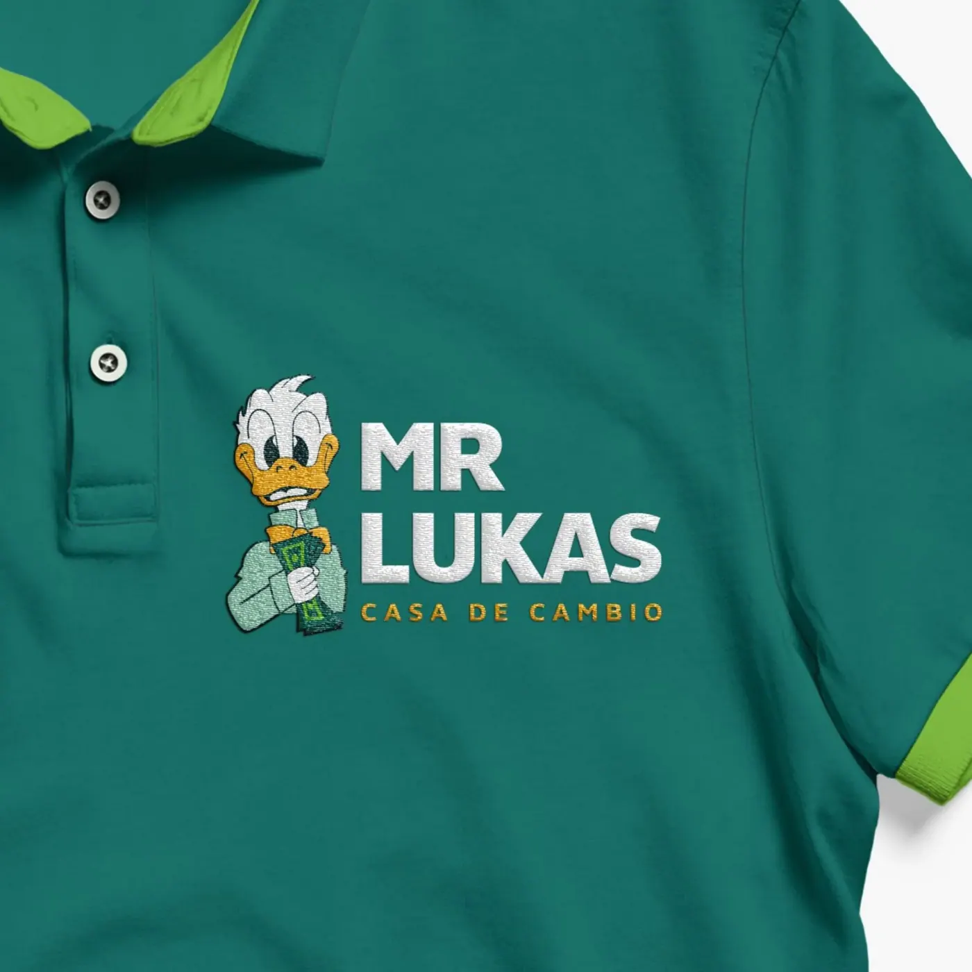 Mr Lukas · aplicación de marca 3