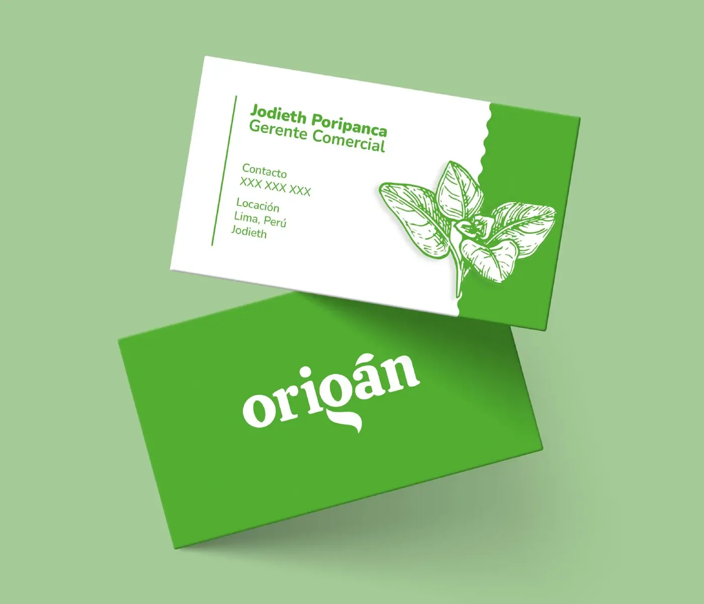 Origán · brand application 2