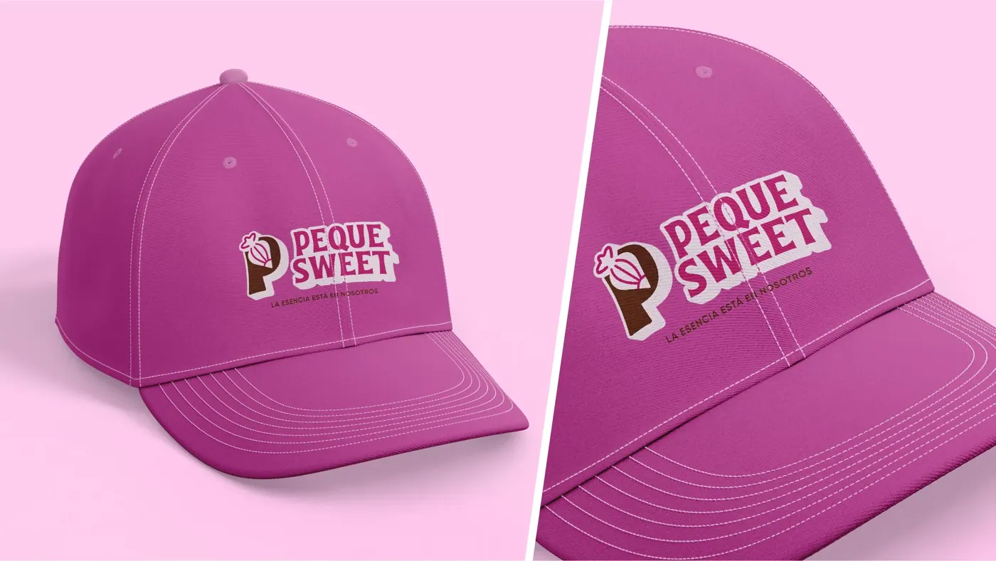 Peque Sweet · aplicación de marca 2