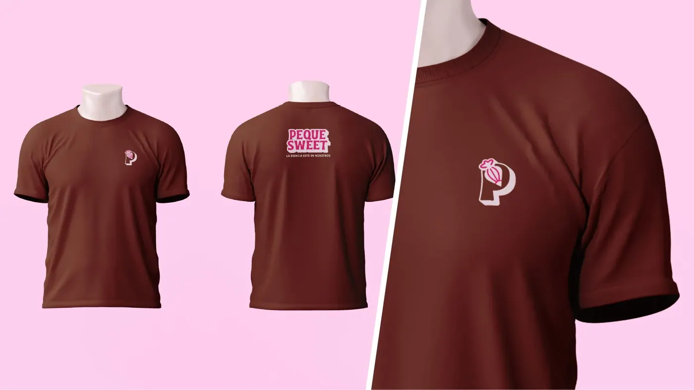 Peque Sweet · aplicación de marca 2