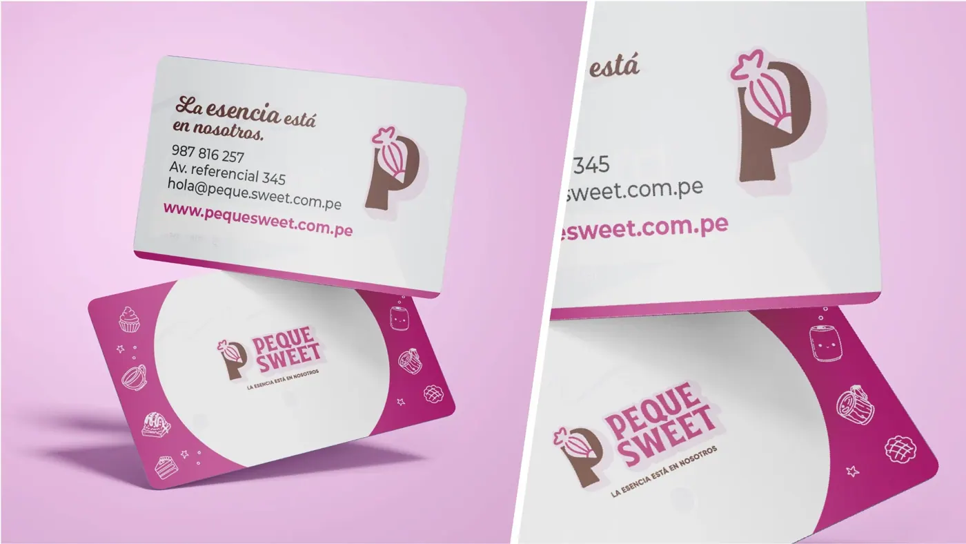 Peque Sweet · aplicación de marca 4