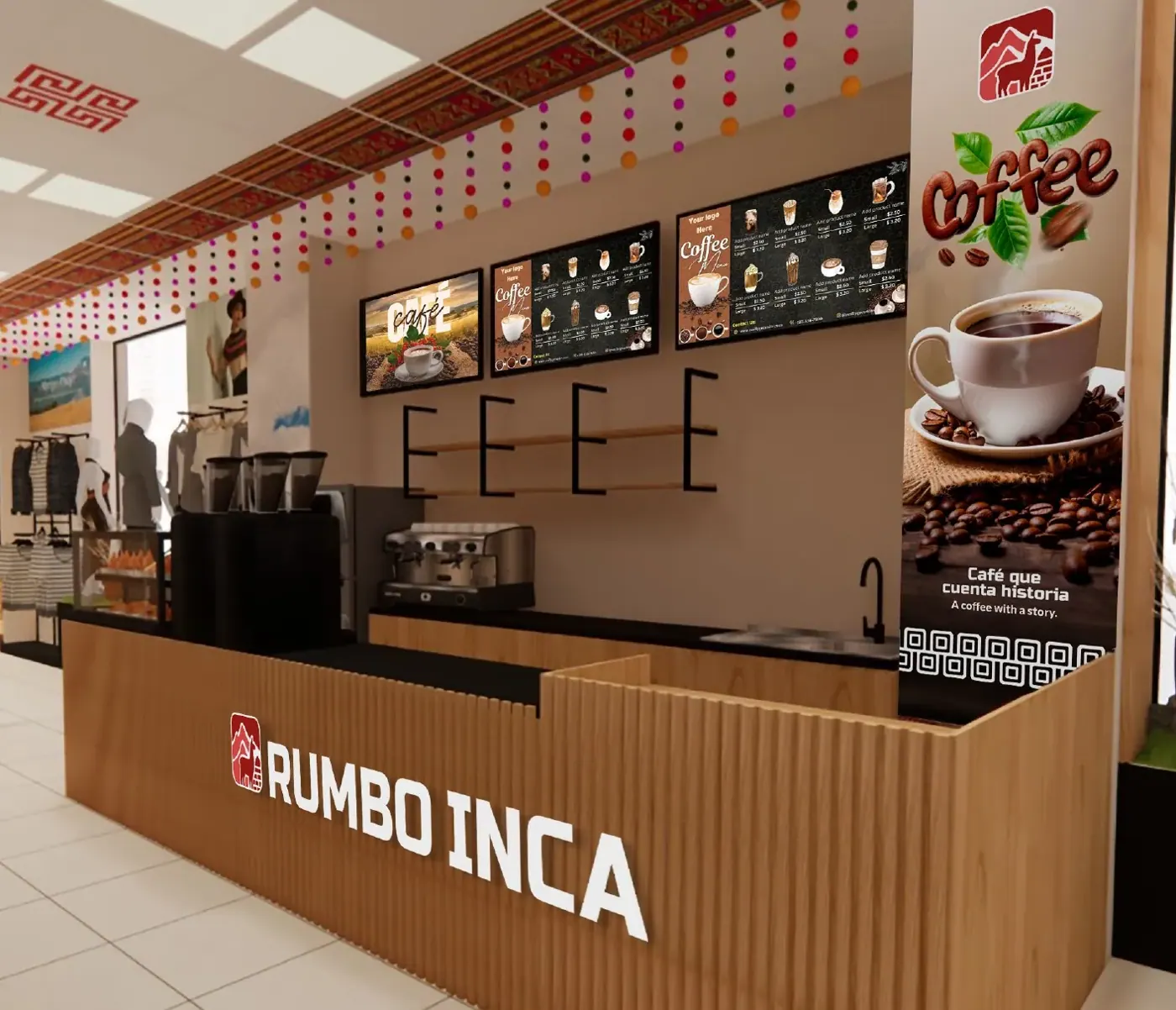 Rumbo Inca · brand application 2