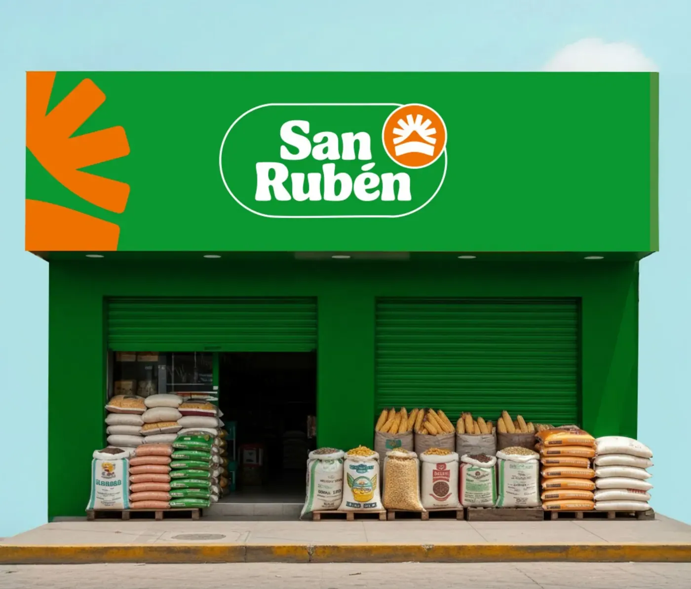 San Rubén · aplicación de marca 3